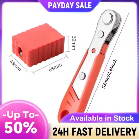 1/4 Inch Ratchet Screwdriver with Tamper Proof Bits Mini Ratchet Offset Screwdriver Compact Multi-Fu