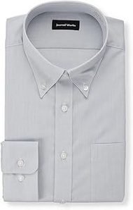 Men's Long-Sleeve Shape Resistant Shirt, Button-Down Shirt, All Season, Antibacterial, Deodorization