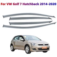For VW Golf 7 Hatchback 2014 2015 2016 2017-2020 Car Side Door Window Visor Deflector Awnings Shers 