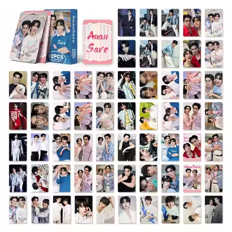 92Pcs/Set Thai Drama CP AuauSave Laser Lomo Card Auau & Save Characters Holographic Photo Cards with