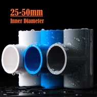 5/2pcs PVC Tee 20mm to 50mm PVC Pipe Fittings Water System Connector Plumbing Connector Aquarium Ada
