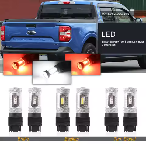 For Ford Maverick 2022+ Led Reverse/Backup, Tail Brake, Rear Turn Signal Light WT21W WT21W/7W WT21/7