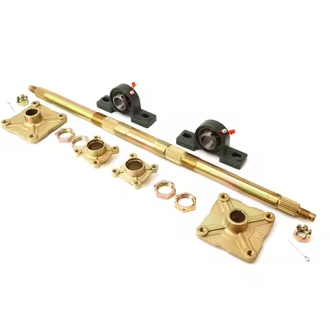 710mm/740mm Rear Axle Kit With Sprocket Brake Mounting Bracket Hub For 90cc 110cc 125cc ATV Go kart 