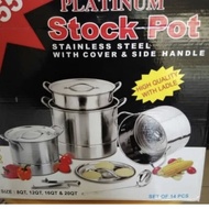 Stock Pot kukusan stainless merk 555 set