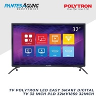 polytron led smart tv 32 inch pld 32mv1859 / digital youtube mola - 32cv smart tv