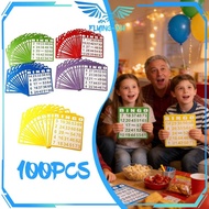 Bingo Cards 100 Sheets Bingo Cards Color Bingo Cards Complete Bingo Cards Large Bingo Cards