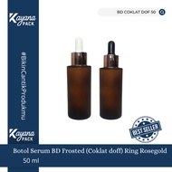 BD SERUM BOTTLE WITH FROSTED CHOCOLATE DROPS (Doff) 50ML ROSEGOLDRing (BD BROWN DOFF 50)