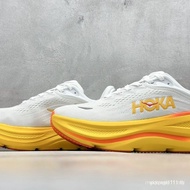 NEW Hoka Bondi 9 Unisex Wide Running Shoes Men Women Mesh Sneakers 2025, Shock Absorption, White, qr