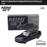 MiniGT 1111 bmw i7 XDrive60 Tanzanite Blue Metallic