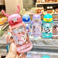 250ml 300ml 410ml 600ml Botol Air Drinking Bottle Baby Children Learning Cup Straw Portable / Antler