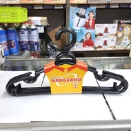 Large Plastic Hanger My Hanger Black HG Width 38cm contains 6pcs