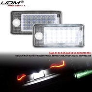 2Pcs For Audi LED Number Light A3 A4 S4 RS4 B6 B7 A6 RS6 S6 C6 S5 Q7 A8 S8 Avant Canbus Error Free L