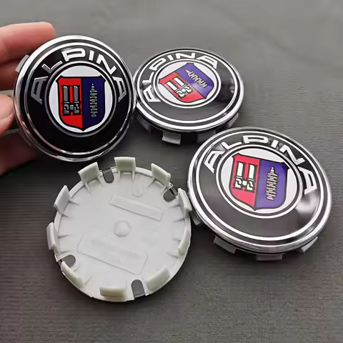 4pcs 68mm Logo Alpina Emblem Car Wheel Center Hub Caps for BMW E46 E39 E38 E90 E60 E36 F30 E34 F10 E