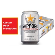 Sapporo Premium Can Beer 330ml x 24 cans [ Carton Bundle Promotion ]