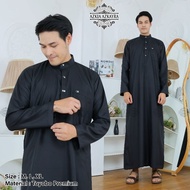 HITAM Bju Terusan Men's Gamus Prayer Clothes Men's Gamos Clothes Cool Bsju Juba Modern Gamia Peria C