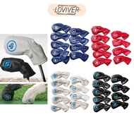 [LOVIVER] 9pcs Golf Hybrid Set Kopfbedeckung Utility Club Interchangeable Number Tag