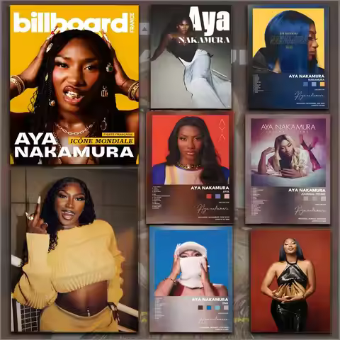 Singer A-Aya Nakamura Poster High-Quality Aesthetic Wall Painting Stickers For Dormitory And Living 