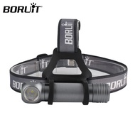 BORUiT LED Powerful Headlamp 3-Modes Waterproof Flashlight Camping Hunting Head Torch
