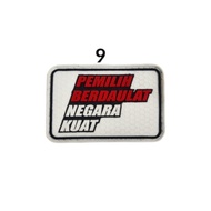 Emblem Patch Rubber Logo KPU PPS Logo Bawaslu Logo Panitia Pemilu Pemilihan Umum Bendera Indonesia B