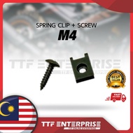 M4 SPRING CLIP + SCREW SKRU COVER SET SKRU CLIP COVERSET BODY M 4