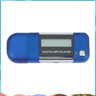 Mp3 Player 4GB U Disk Music Player Supports Replaceable AAA Battery, Recording (Blue)
