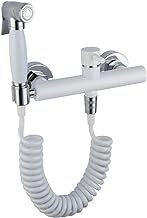 Handheld Toilet Bidet Sprayer Wall Mounted Bathroom Sprayer Set Brass Bidet Sprayer Kit with Hot and Cold Water tool