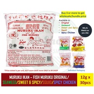 Original Muruku Ikan Fish Murukku Original | Seaweed | Sweet Spicy | Spicy Chicken 30pcs x12g (individual packaging)