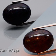 6.63 Carats NATURAL Green & Rainbow OPAL Oval Cab 15.7x12.2x7.8mm Ethiopia loose