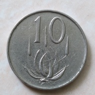 Koin South Africa Suid Afrika 10 Cent 1965