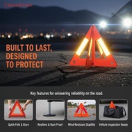 (Takashitree) Reflective Triangle Warning Sign Red Tripod Folded Stop Sign Emergency Breakdown Trian