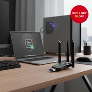 AX900 WiFi Bluetooth USB Dongle, Dual-Band Antenna, No Driver Needed for Windows  AX900 WiFi Bluetoo
