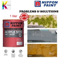 1 Litres 1L NIPPON Paint Acrylic 5170 Wall Sealer (Suitable Interior & Exterior)