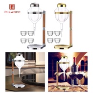 [UsusexaMY] Japanese Cold Sake Decanter Cold Sake Chilled Server Cups Clear for Warmer or Cold Sake 