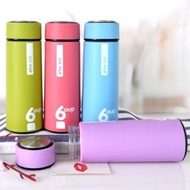TERMOS Six Oup 450ml Glass Drinking Bottle / Glass plastic cover 6oup logo H50-6 / mini water thermo