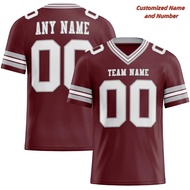 3D printed color striped custom men's basketball and football jersey pattern T-shirt sports top V-ne