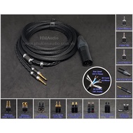 CANARE anti-interference coated OFC copper headphone wire - Connector Dual mini 3.5mm - Hifiman Anan