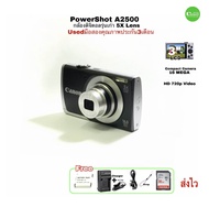 Canon PowerShot A2500 Compact camera 16MP HD zoom 5X lens 28-140mm กล้องคอมแพค 3” LCD Macro 3cm มือสองคุณภาพดีประกันสูง