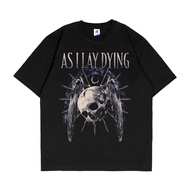 AS LAY DYING - SKULL metal T-shirt Premium band clothes for men and women