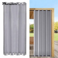 [Phenovo] Outdoor Curtains, 52 Inch , 84/96/108 Inch Height  Waterproof, Privacy,