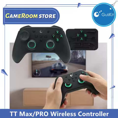 GuliKit Gamepad TT Max/Pro Wireless Controller with TMR Joysticks & Triggers Gamepad for Windows /Ni