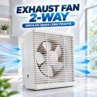 Exhaust Fan 2 Way 30x30 CM Wall Ventilation Fan Intake Exhaust 220-240V
