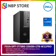 Dell OptiPlex 7010 SFF PLUS-I7708G-256GB+1TB-W11PRO SFF Desktop PC ( I7-13700, 8GB, 256GB+1TB SSD, Intel, W11P )