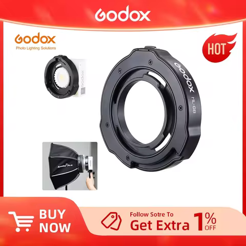 Godox ML-GB Bowens Adapter Ring for ML100Bi ML60IIBi ML60BI ML60 & AD300PRO Godox to Bowens Mount