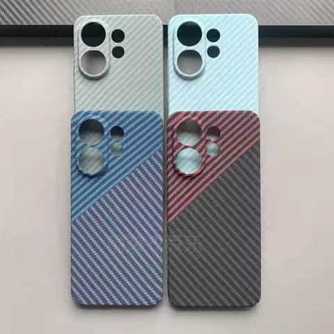 Case For VIVO X200 FE S30 Pro MINI Luxury Kevlar Stripe PC Acrylic Back Cover For VIVO X200FE Shockp