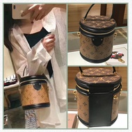 sling bags for women♕๑✻LV/Louis Vuitton handbags new VANITY presbyopia portable round bucket bag mes