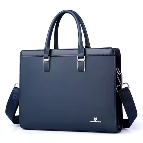 Men's Briefcases Bag Executives Designer PVC Business Office Shoulder Square Side Laptop Messenger C