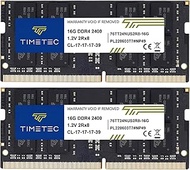 Timetec Hynix IC 32GB KIT (2x16GB) DDR4 2400MHz PC4-19200 Non ECC Unbuffered 1.2V CL17 2Rx8 Dual Ran