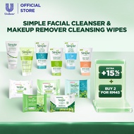 [MIX & MATCH | BUY 2 AT 20% OFF] Simple Facial Cleanser & Makeup Remover Cleansing Wipes​