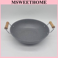 KUALI NON STICK 2 HANDLE/IRON WOK