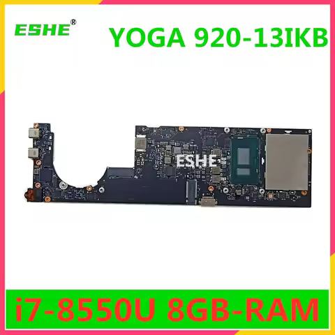 DYG60 NM-B291 For Lenovo YOGA 920-13IKB Laptop Motherboard 5B20Q09627 5B20Q09639 With I5 I7 8th Gen 